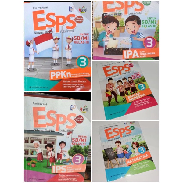 Jual Esps Kelas 3 Sd Ipa Ipsppkn Matematika Bahasa Indonesia Shopee Indonesia 4289