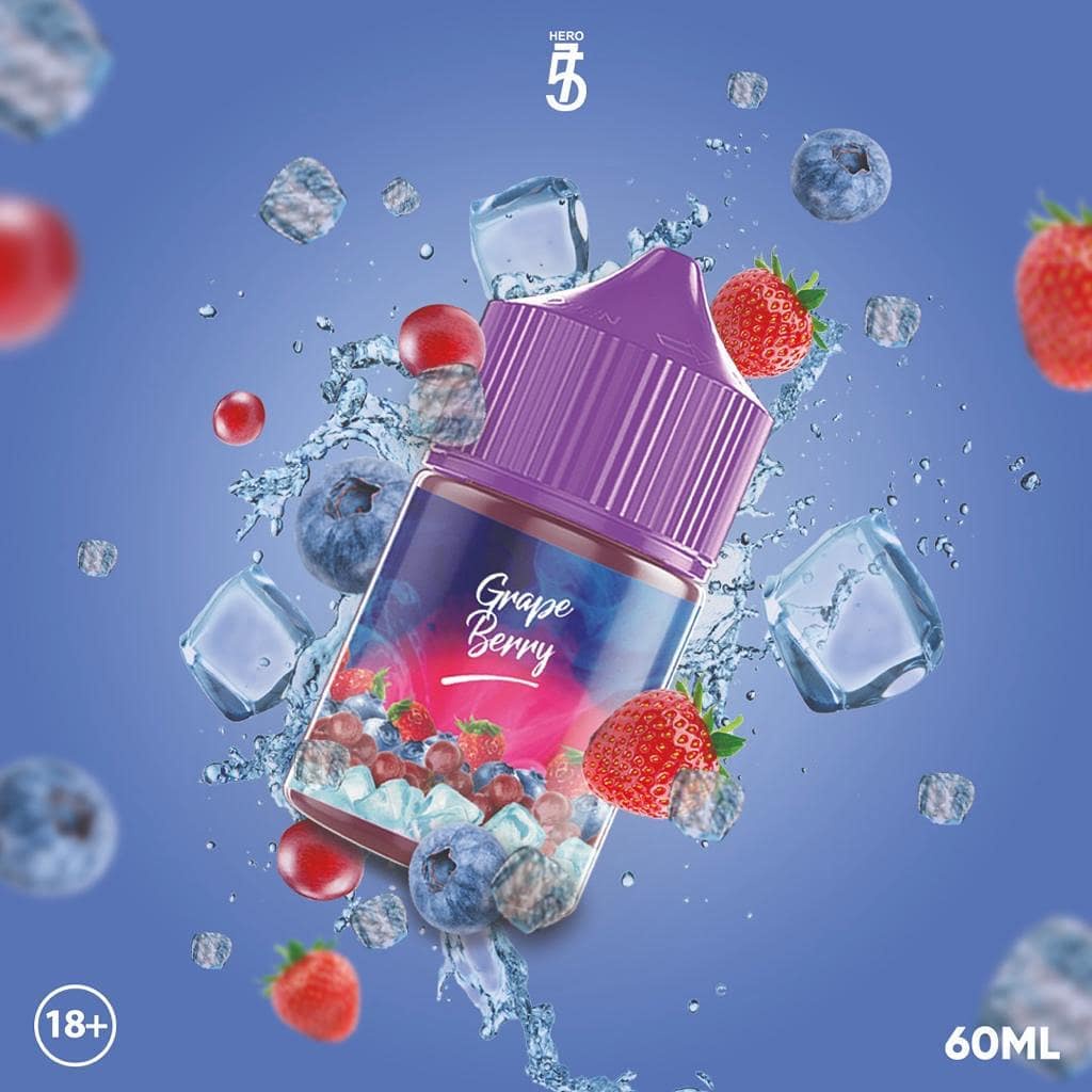 Jual [FREEBASE 60ML] GRAPE BERRY BY HERO57 | Shopee Indonesia