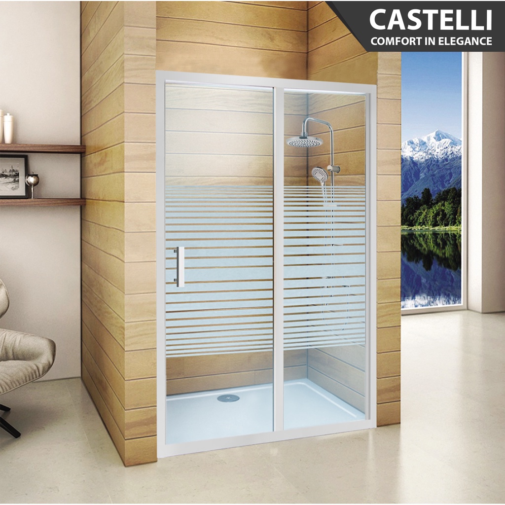 Jual Shower Box Castelli Shower Screen Square Kamar Mandi Shower Room ...