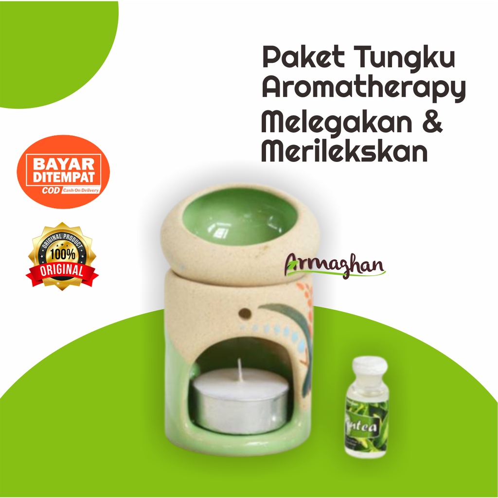 Jual PAKET KOMPLIT TUNGKU AROMATERAPI / Tungku Keramik AWET / Tungku