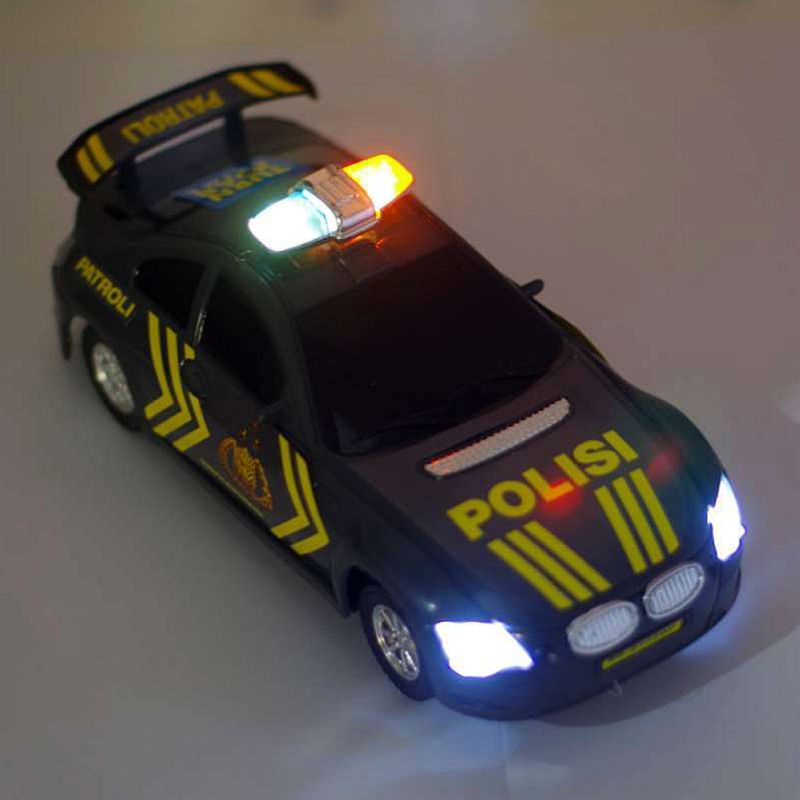 Jual Mainan Mobil Polisi Patroli Jalan Bump & Go Lampu Bunyi Suara