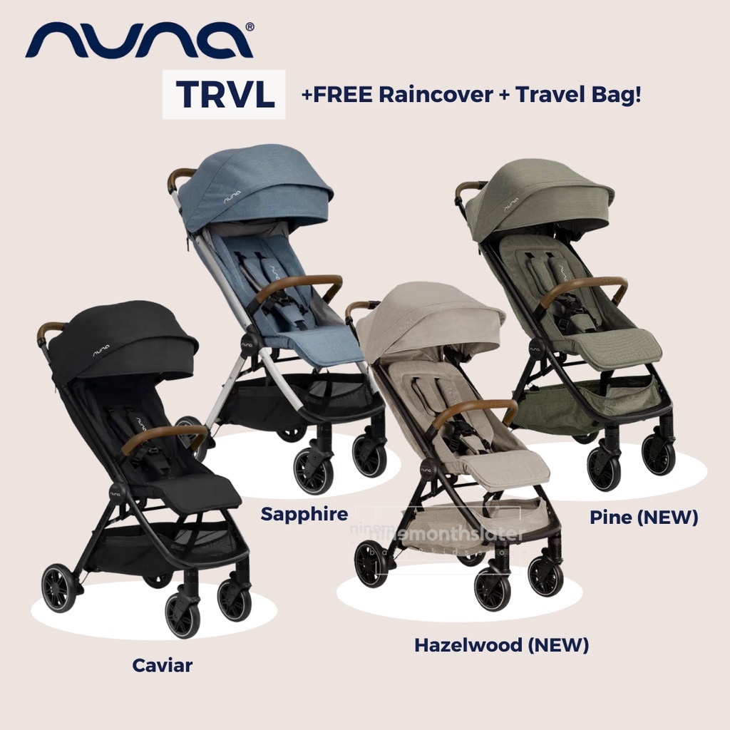 Stroller Nuna Trvl with Travel Bag and Rain Cover AutoFold