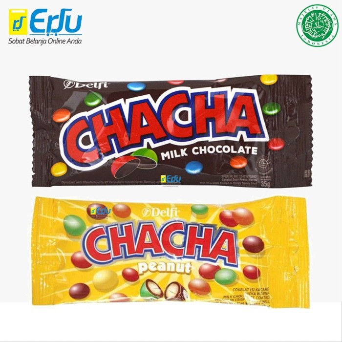 Delfi Cha Cha Milk Chocolate Coklat Susu Kacang 35gr