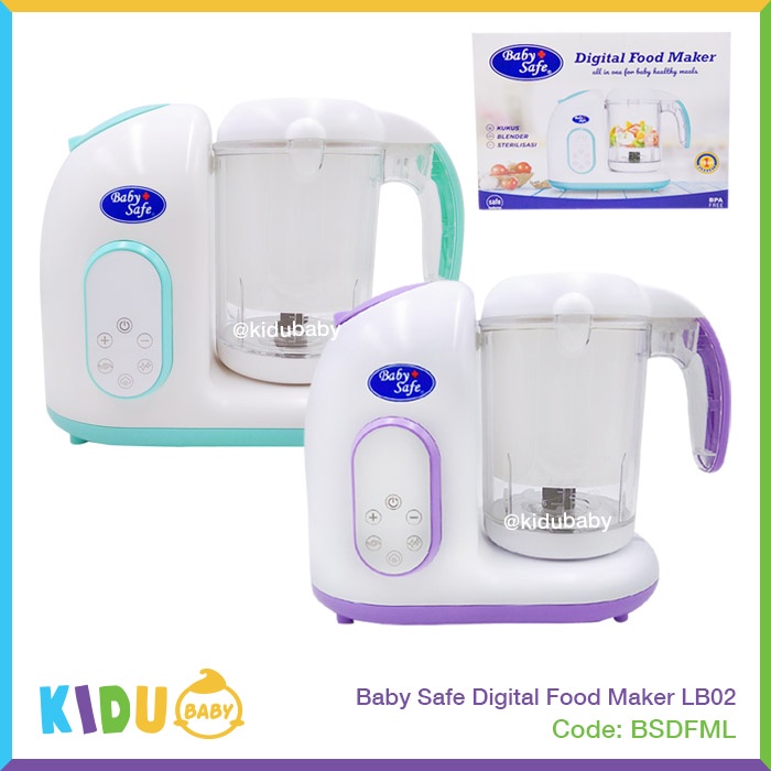 Jual Baby Safe Digital Food Maker LB02B Kidu Baby Shopee Indonesia