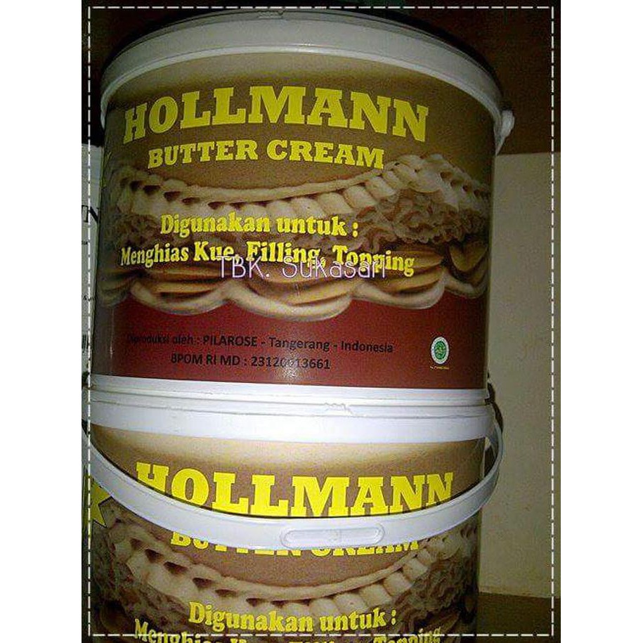 Jual Hollman Buttercream Kemasan 500Gr Repack White Vanilla Shopee