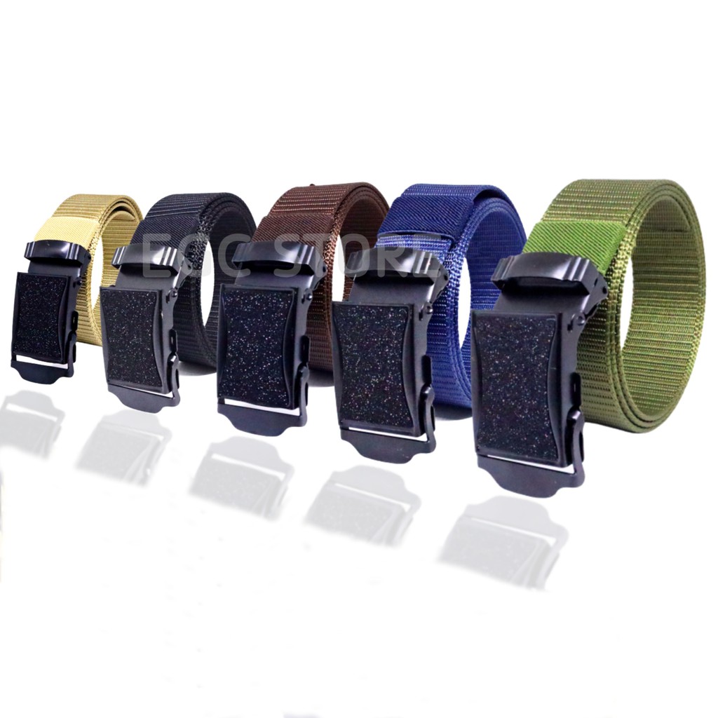 Ikat Pinggang Pria Canvas Sabuk Gesper Men Belt Nylon Tactical H - Baleomol