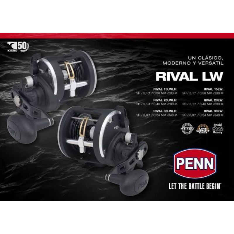 Promo Penn Rival Level Wind Reel 15Lwlh, 15Lw - 2 Bb Pancing Jig &  Trolling Diskon 17% di Seller Hafizh Store 4 - Cikoko, Kota Jakarta Selatan