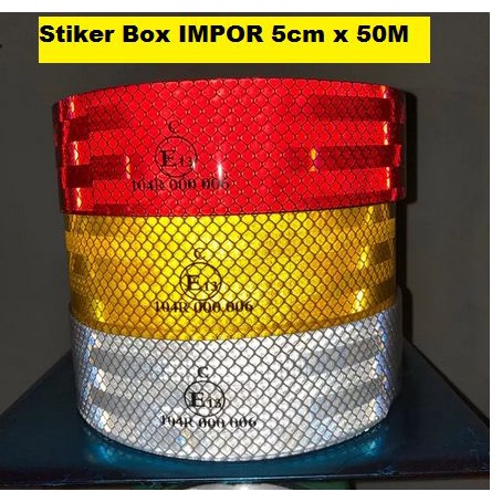 Jual Stiker Reflektor Spotlight Sticker Uji Kir Mobil Box Truk ROLL ...
