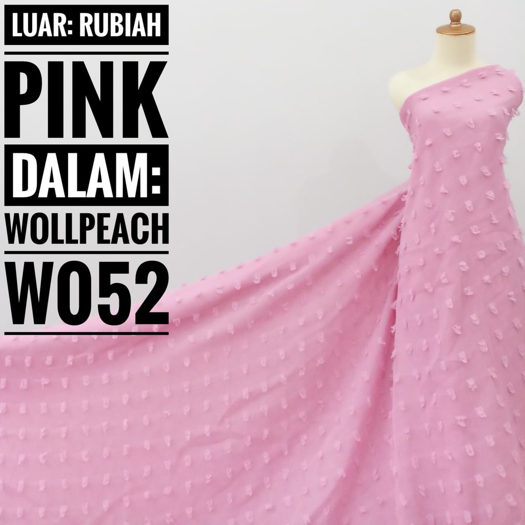 Jual Sale Kain Meteran Rubiah Pink 0 5m Shopee Indonesia