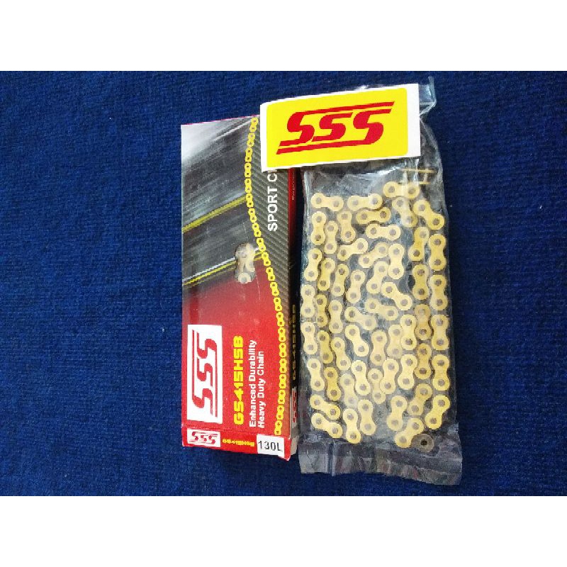 Jual Rantai sss racing ukuran 415 130 L type HSB Rantai sss gir tipis ...