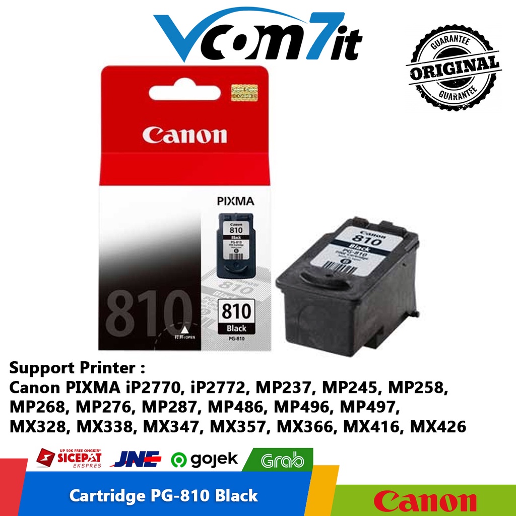 Jual Canon PG-810 Ink Cartridge Black Original New Genuine | Shopee ...