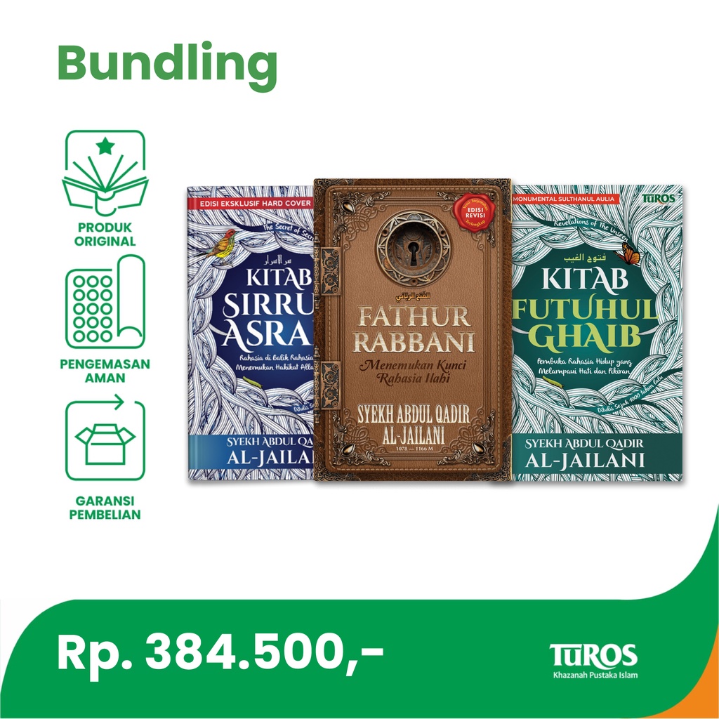 Jual PAKET BUNDLING: Kitab Fathur Rabbani, KITAB SIRRUL ASRAR Dan KITAB ...