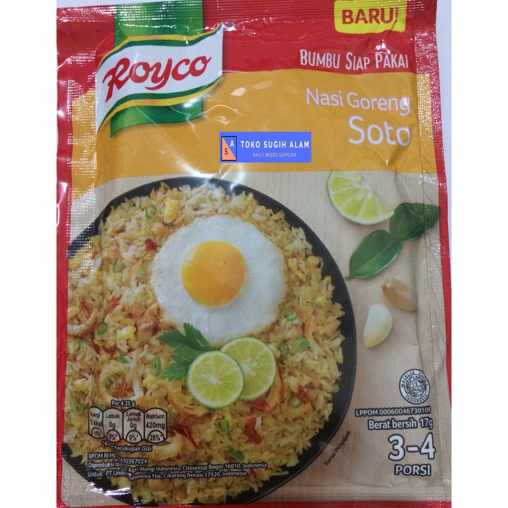 Jual ROYCO BUMBU NASI GORENG RENDANG, CABE HIJAU, PEDAS, SOTO, AYAM ...