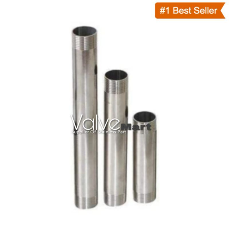 Jual Pipa Nepel / Pipe nipple Stainless steel 304 1/2