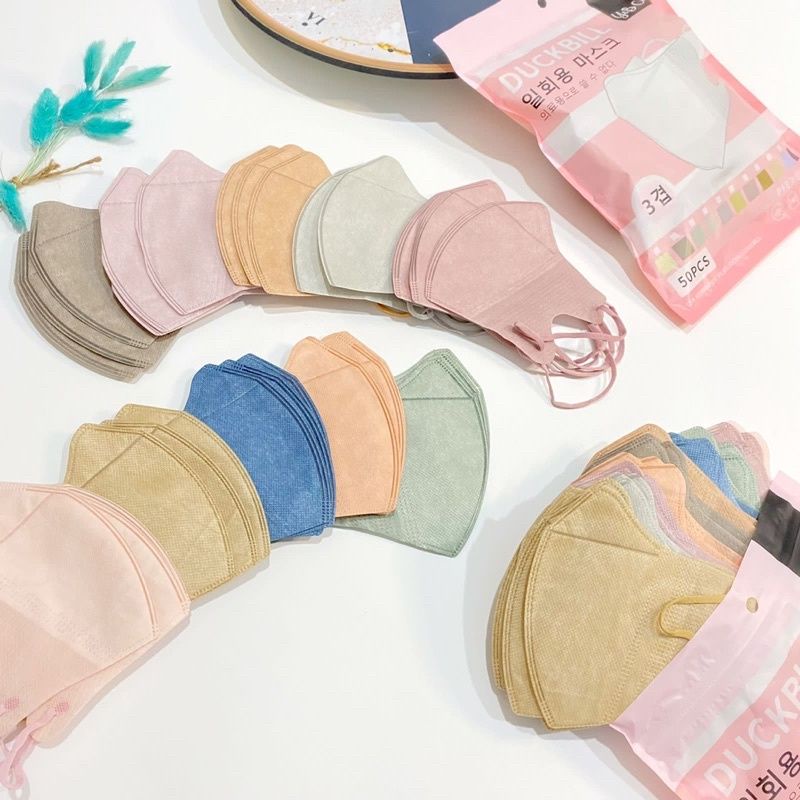 Jual Masker Duckbill Y&B Care 3ply Mix Warna (50pc) | Shopee Indonesia