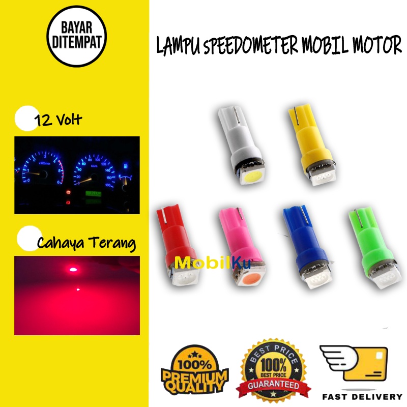 Jual [BISA COD] Lampu LED T5 COB Speedometer Dashboard Interior Samping ...