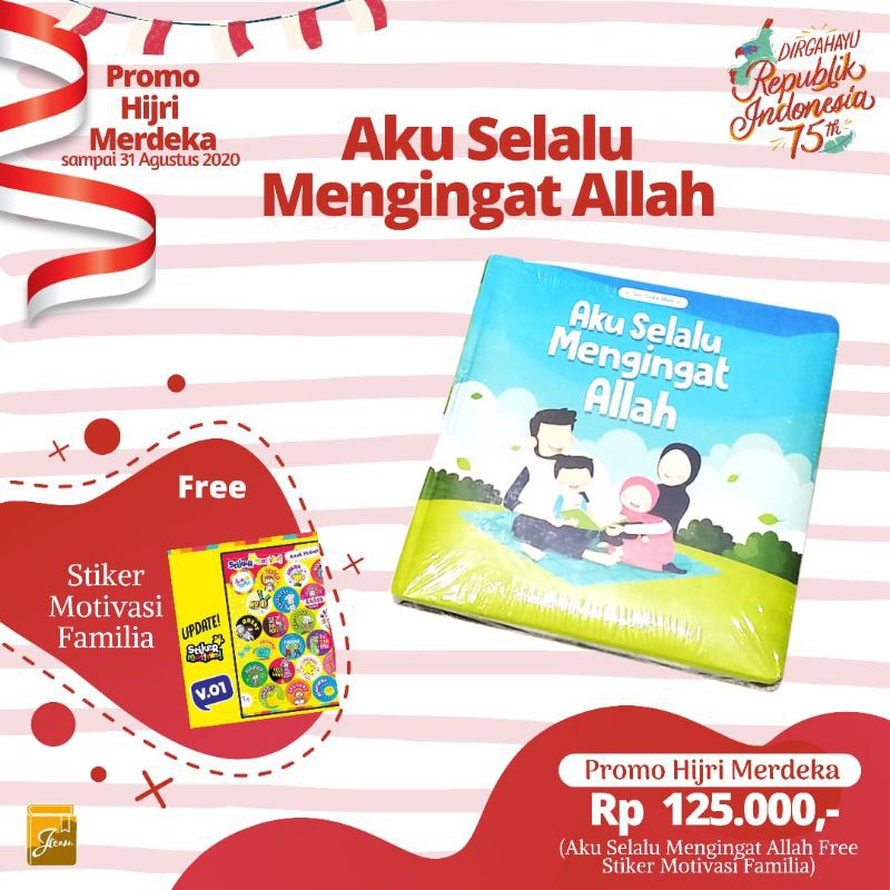 Jual Aku Selalu Mengingat Allah - Stiker Motiva Familia | Shopee Indonesia
