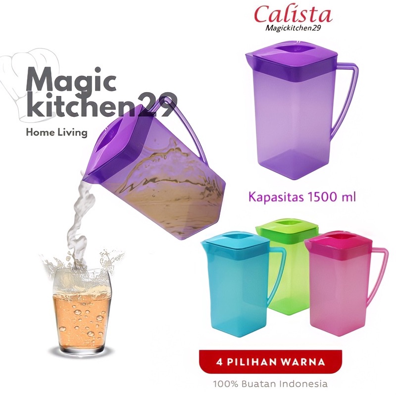 Jual Teko Air Plastik Teko Air Teko Jus Teko Tehpitcherteko Calista Eskan Pluto 1500 Ml 3117