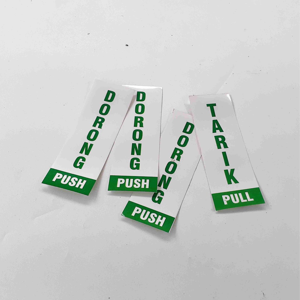 Jual Stiker Dorong Tarik, Stiker Pintu Dorong Tarik, Stiker Vinyl ...