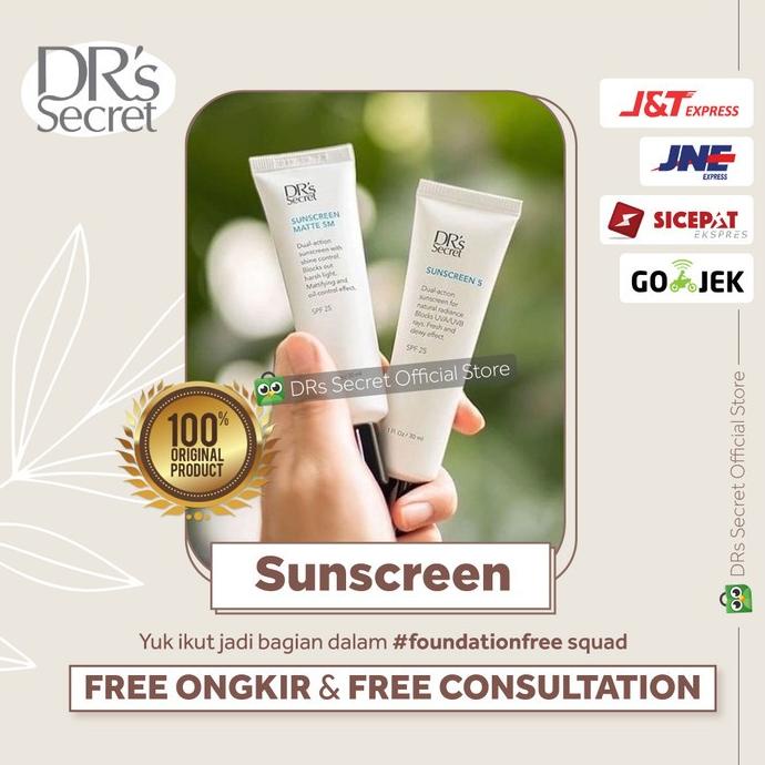 Jual DR Secret Sunscreen 5 Normal/ Matte Original Shopee Indonesia