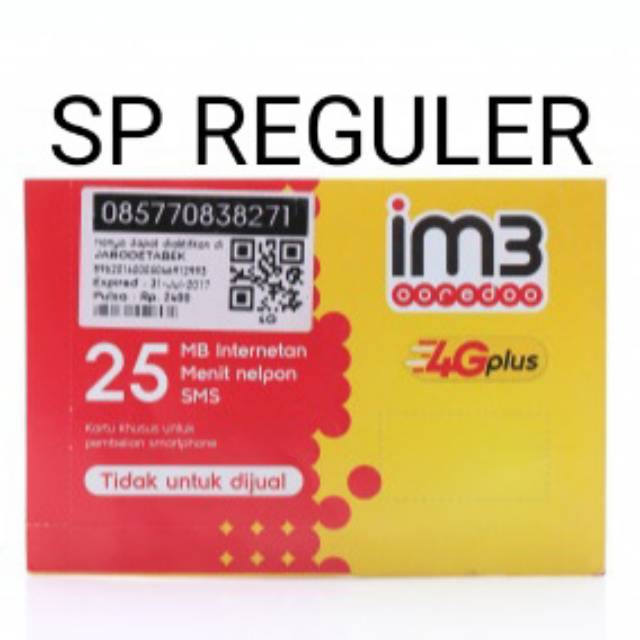 Jual PERDANA IM3 REGULER 0K | Shopee Indonesia