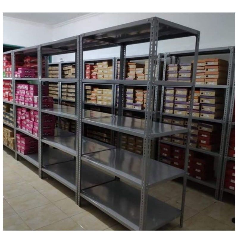 Jual Rak besi siku Rak gudang Rak Arsip 5 Susun Serbaguna ukuran 40 x ...