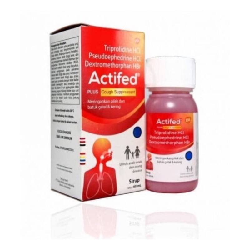Jual Actifed syrup merah / kuning / hijau | Shopee Indonesia
