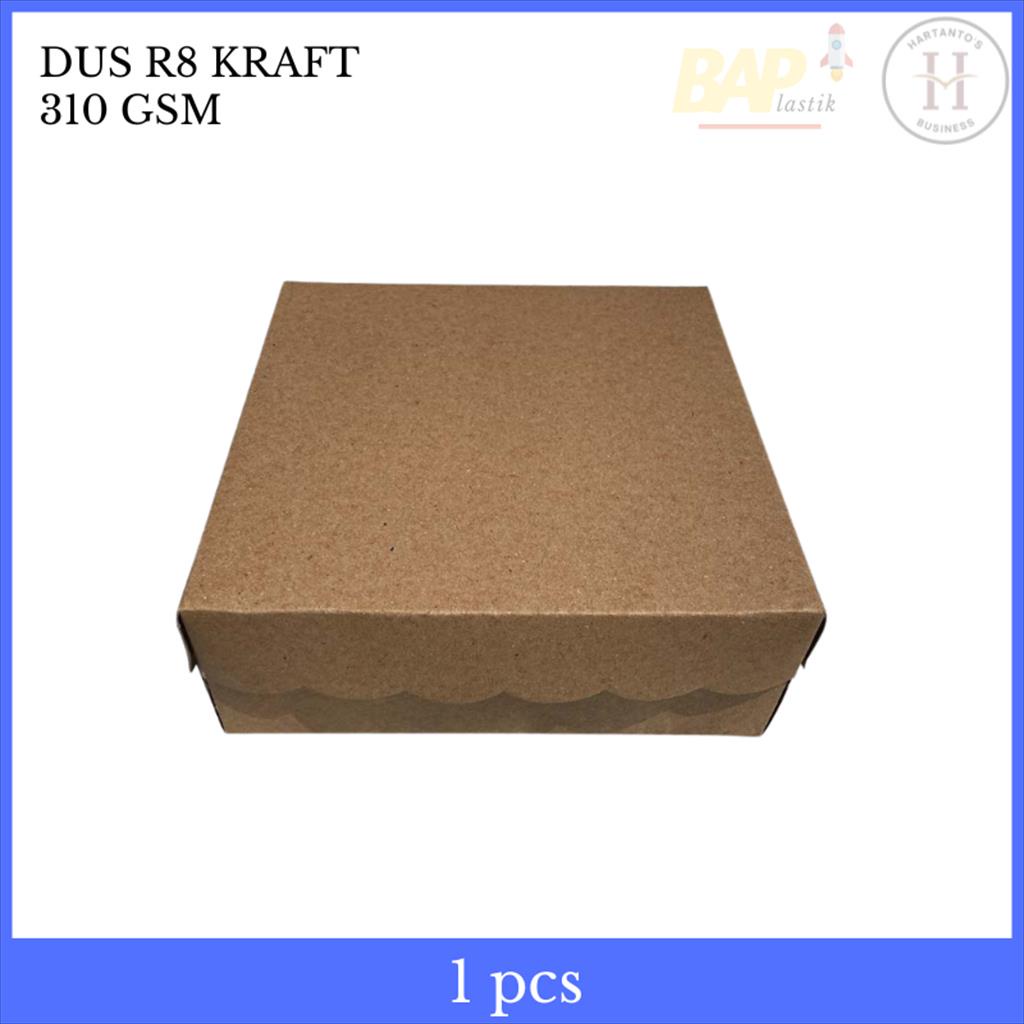 Jual Kardus Nasi Coklat R8 Kraft Box Nasi Kotak | Shopee Indonesia