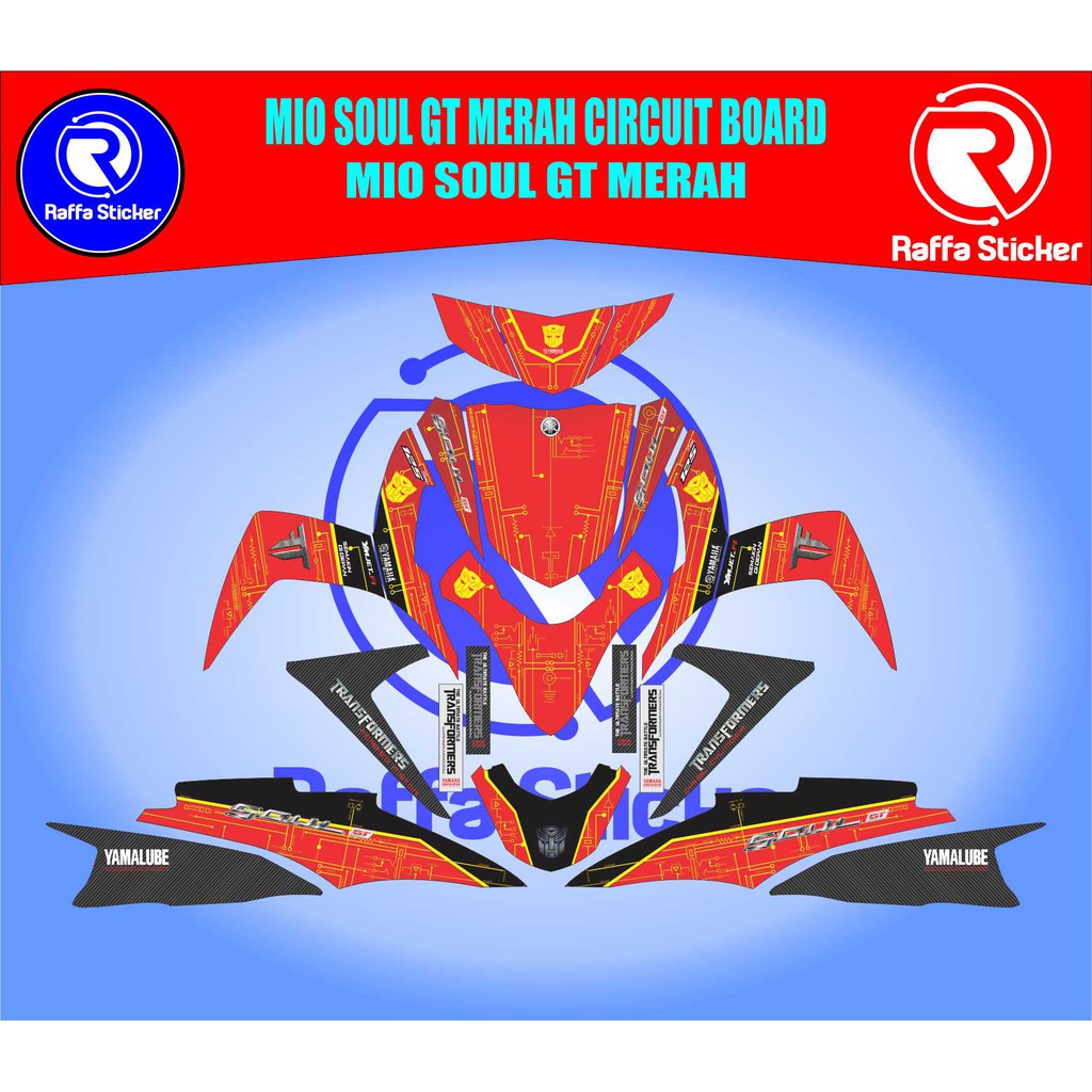 Jual Decal Sticker Fullbody YAMAHA MIO SOUL GT - CIRCUIT BOARD | Shopee