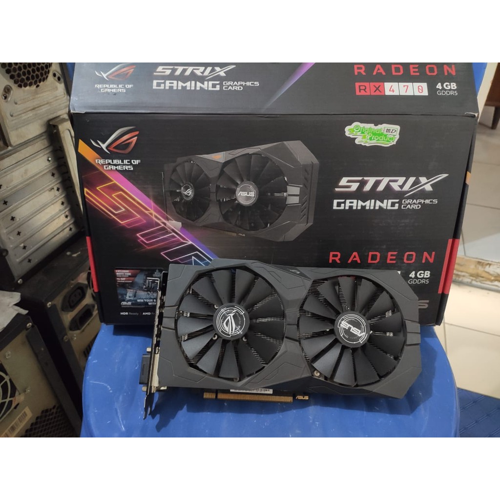 Jual ASUS STRIX ROG RX470 4GB (BEKAS) | Shopee Indonesia