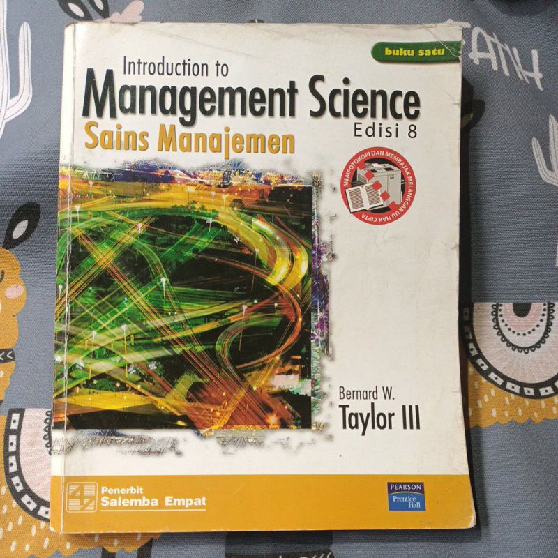 Jual INTRODUCTION TO MANAGEMENT SCIENCE SAINS MANAJEMEN EDISI 8 BUKU 1 ...