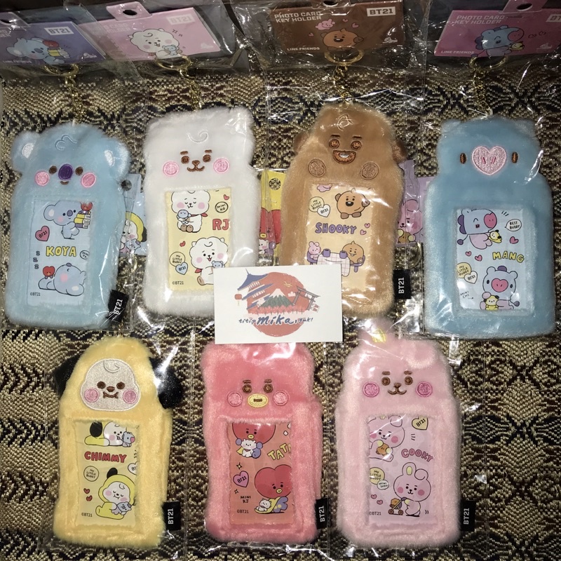 Jual Official BT21 Photo Card Key Holder Line Friends Japan [ALL ...