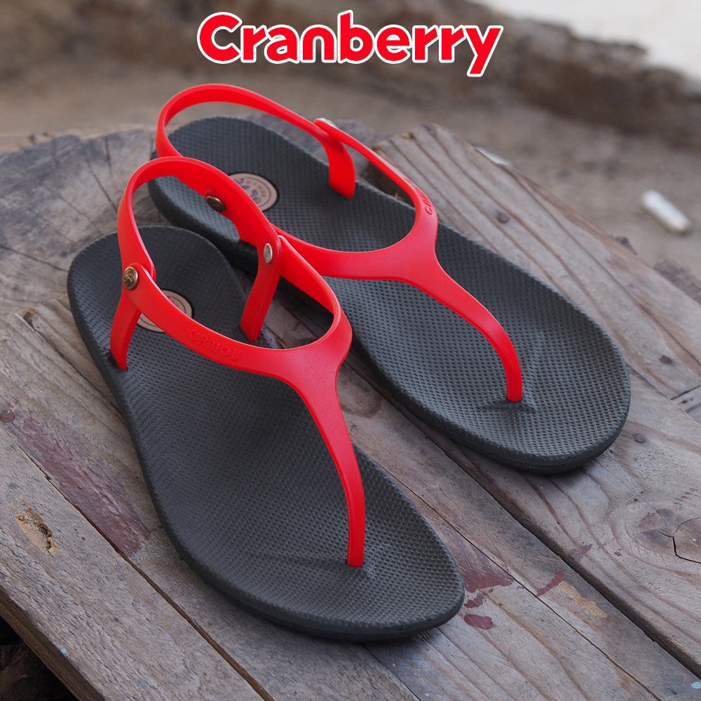 Jual Camou Milea Blackcurrant Sandal Jepit Wanita Tali Belakang