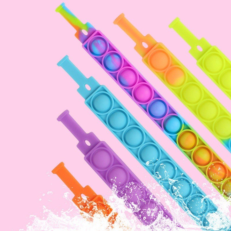 Jual OBRAL Gelang Popit Rainbow Mainan Pop it Viral Fidget Toys ...