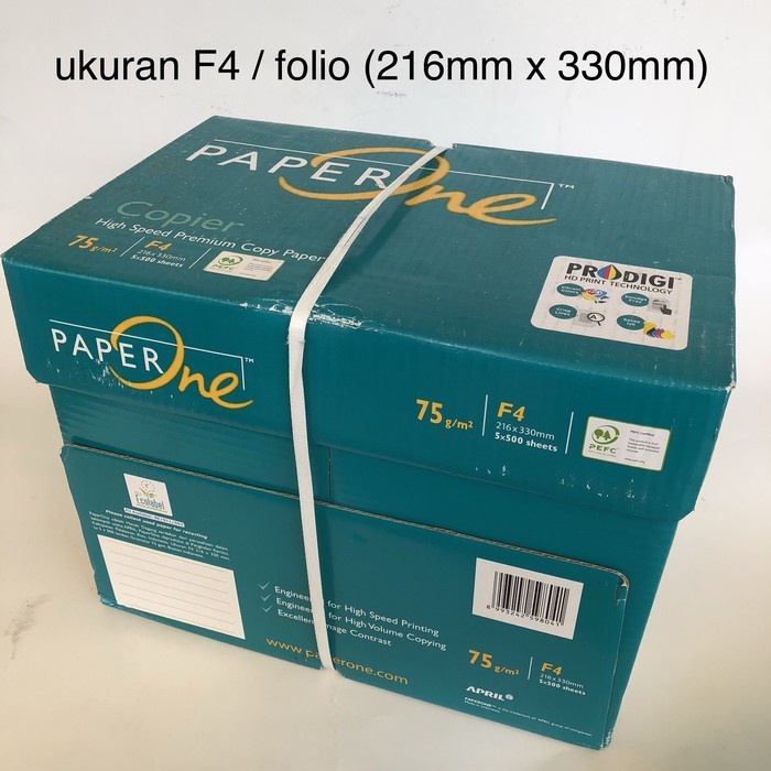 Jual Kertas F4 75gr Paper One Dus Isi 5 Rim Khusus Go Jek Shopee