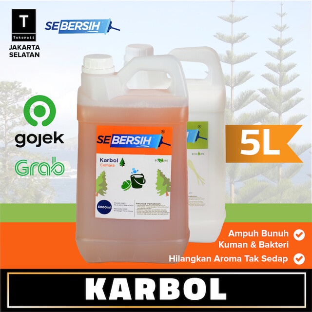 Jual Karbol Sebersih 5 Liter Sereh Cemara Premium Pembersih Kuman