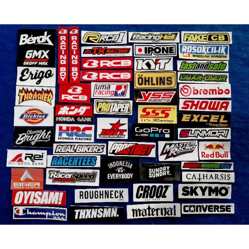 Jual sticker balap / stiker motor / stiker racing / stiker sponsor ...