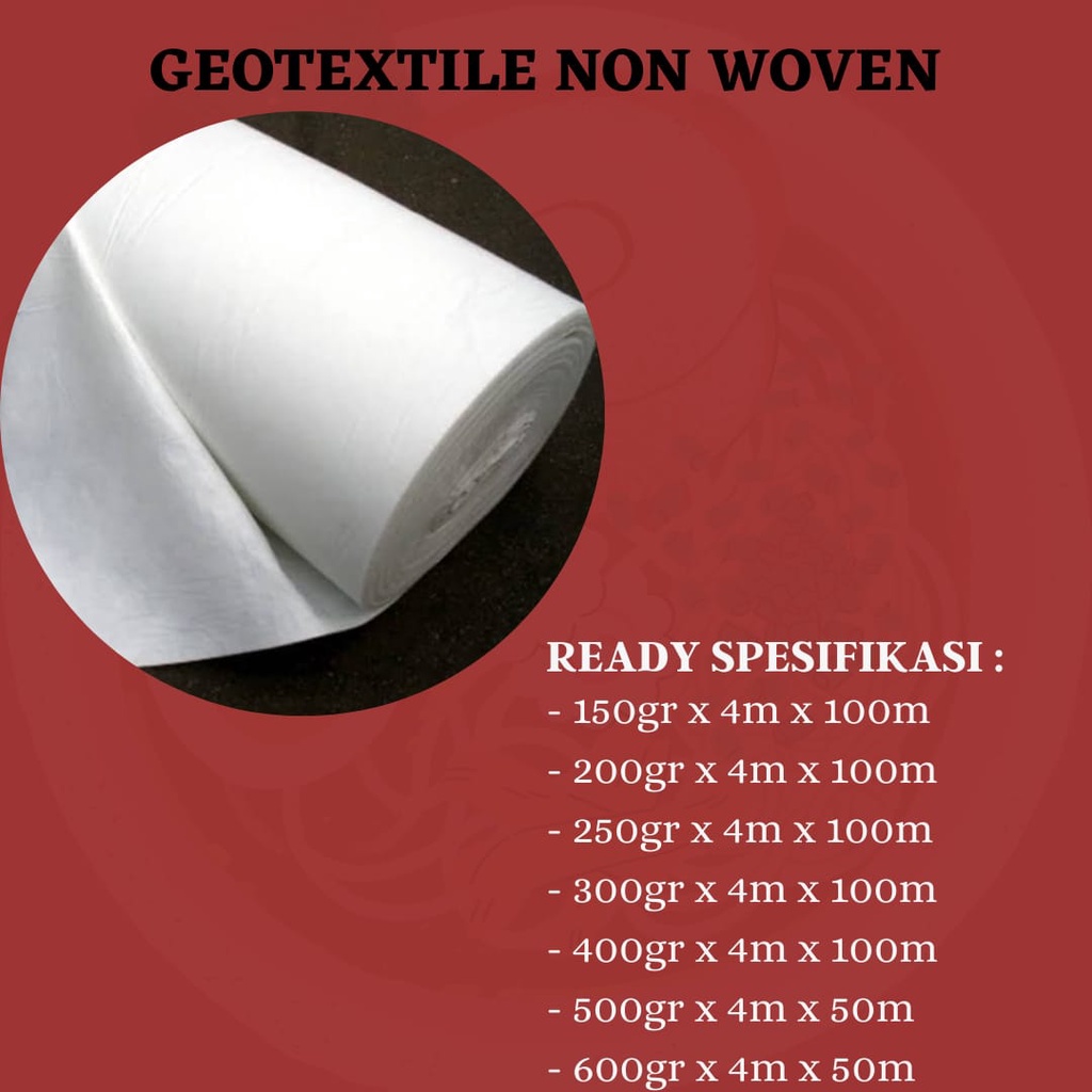 Jual GEOTEXTILE NON WOVEN-PET (POLYESTER) | Shopee Indonesia