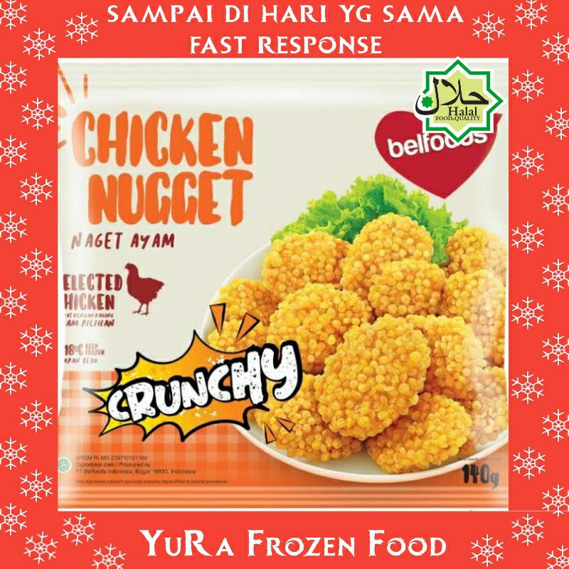 Jual BELFOODS Chicken Nugget Crunchy 140 Gr Naget Ayam | Shopee Indonesia