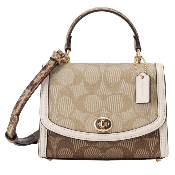 Jual COACH MICRO TILLY TOP HANDLE IN BLOCKED SIGNATURE CANVAS Shopee Indonesia