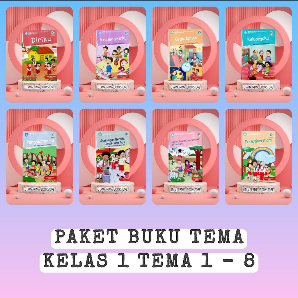 Jual PAKET LENGKAP BUKU TEMATIK SD KELAS 1 TEMA 1,2,3,4,5,6,7,8 ...