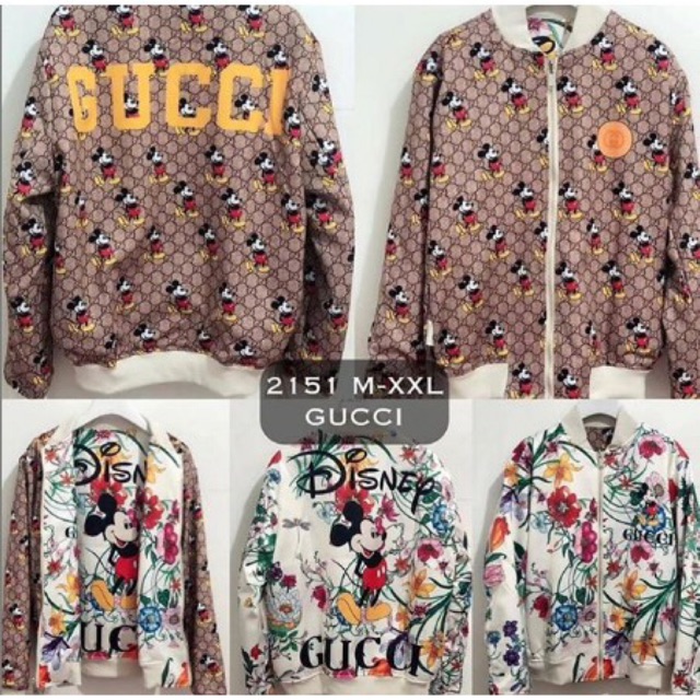 READYJacket bolak balik mickey disney x gucci premium quality import jaket  import hkk china bkk
