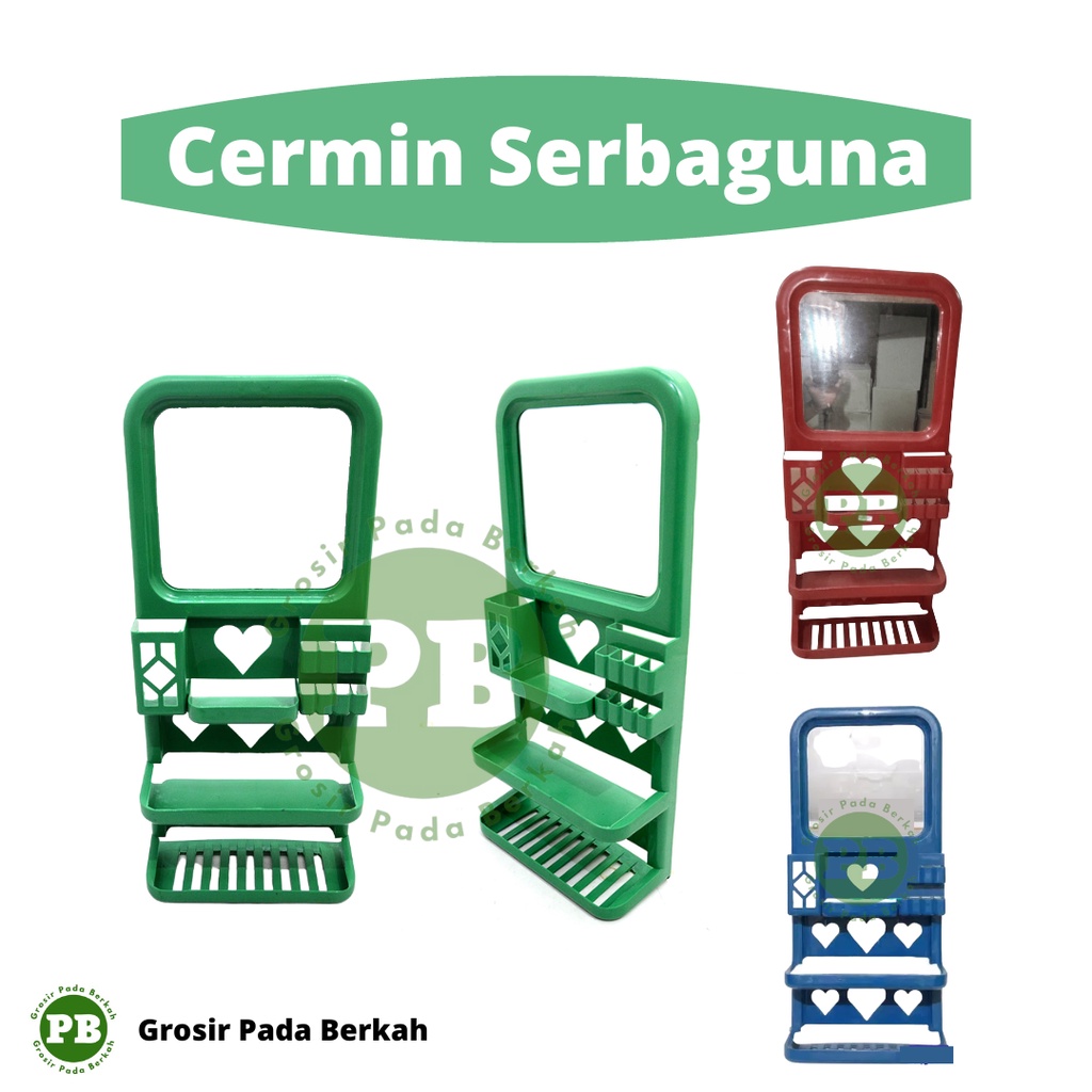 Jual Cermin Kamar Mandi Rak Sabun Shampoo Plastik Kaca Inova Cermin Kamar Mandi Serbaguna Inova