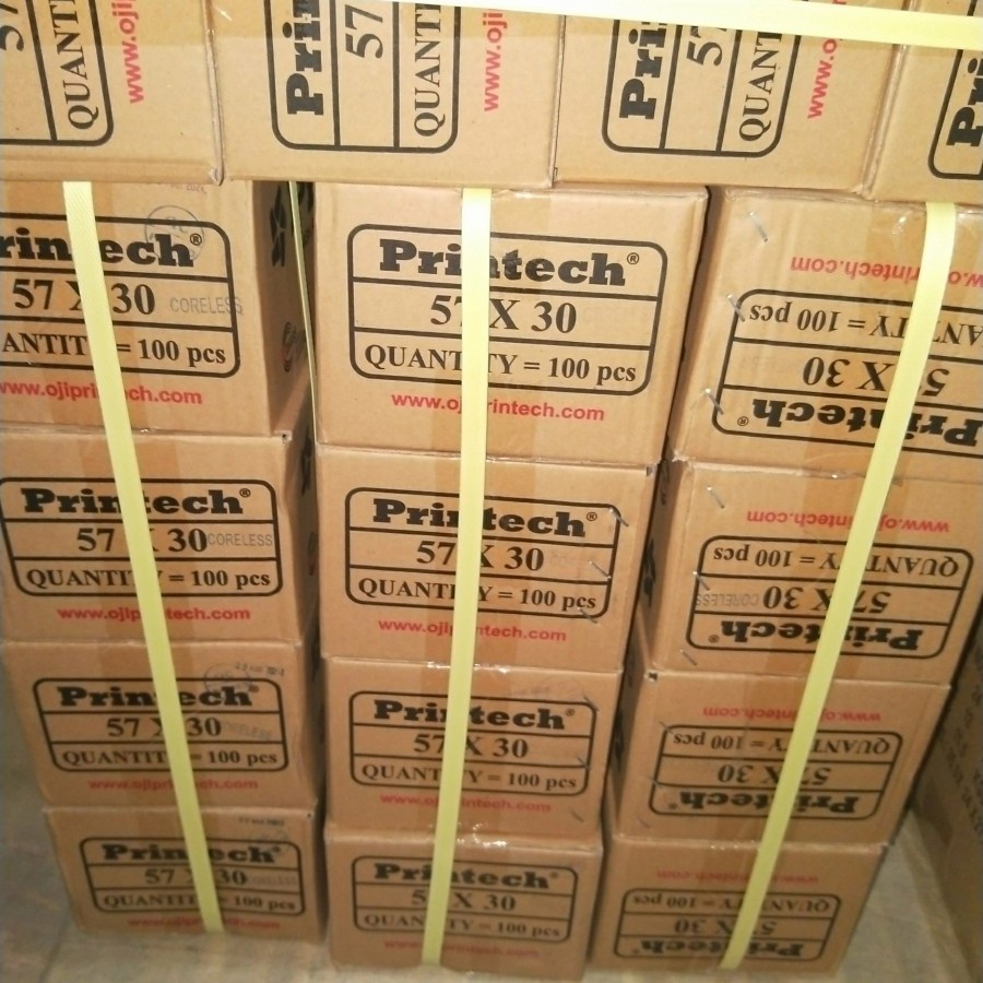 Jual [10pcs] Kertas Thermal Struk EDC uk. 57x30 Printech | Shopee Indonesia