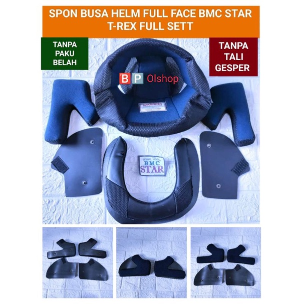 Jual BUSA SPON HELM FULL FACE BMC STAR BMC T-REX HONDA TRX STAR FULL ...