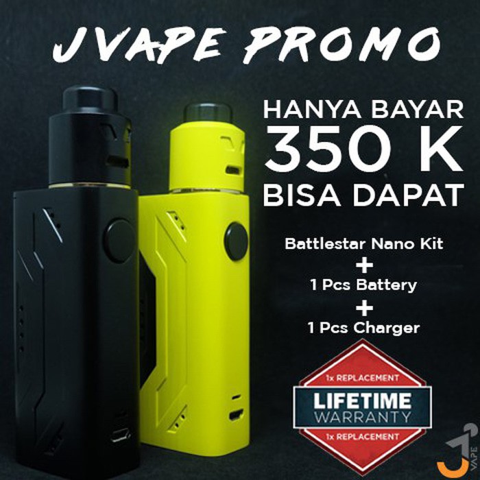 Jual PROMO PAKET BATTLESTAR NANO RDA KIT + 1 BATERAI | Shopee Indonesia