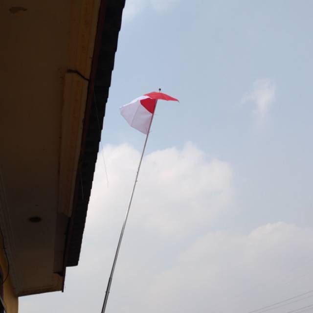 Jual Tiang Bendera Merah Putih 4 Meter Galvanis Tahan Karat Bendera ...