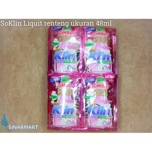 Jual SABUN SOKLIN LIQUID 48ML RENTENG / RENCENG / SACHET | Shopee Indonesia