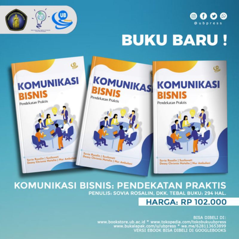 Jual UB Press Official Store - Komunikasi Bisnis Pendekatan Praktis ...