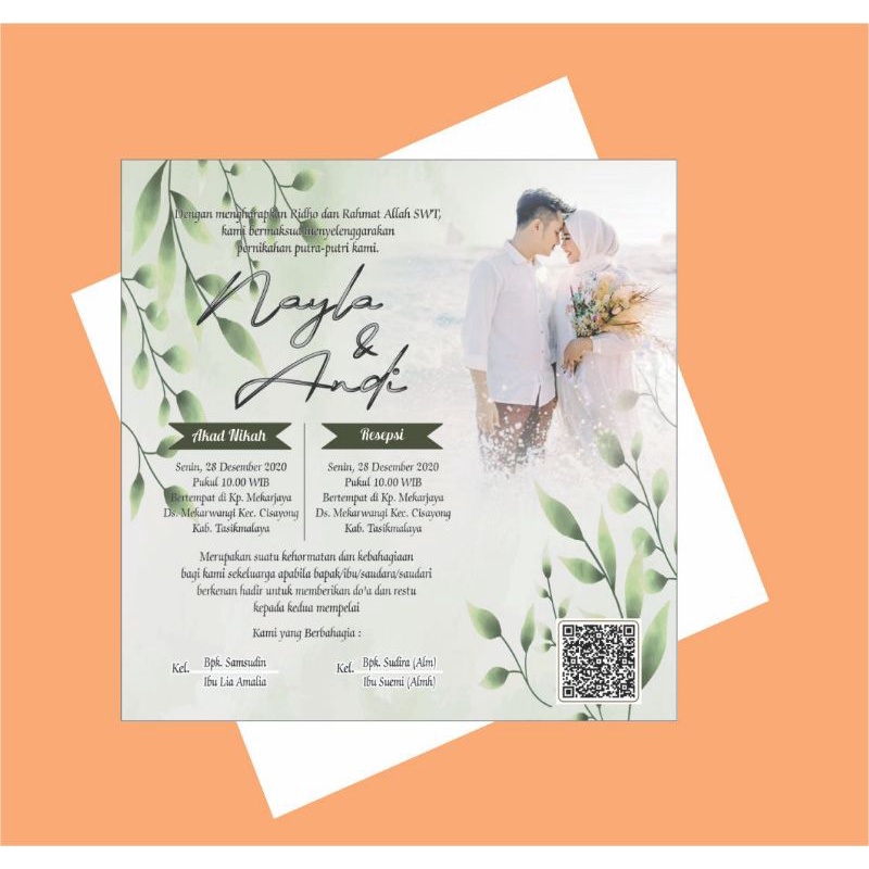 Jual UNDANGAN MINI/UNDANGAN KOPI/UNDANGAN PERNIKAHAN/UNDANGAN KHITAN ...